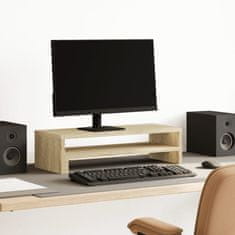 Vidaxl Stojalo za monitor sonoma hrast 54x22x15 cm inženirski les