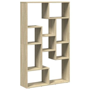 Vidaxl Knjižna omara sonoma hrast 72x20x120,5 cm inženirski les