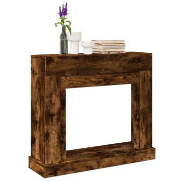 shumee vidaXL Okvir za kamin dimljeni hrast 100x30x87,5 cm inženirski les