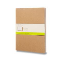 Moleskine Cahier zvezki v trdi vezavi, XXL, čisti, 3 kosi - karton