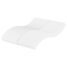 shumee vidaXL Vzmetnica iz pene bela 120x220 cm trdota H2 H3