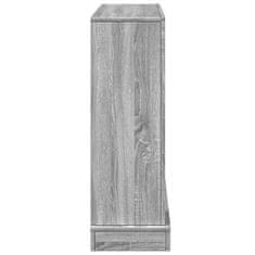 Vidaxl Okvir za kamin siva sonoma 100x30x87,5 cm inženirski les