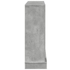 Vidaxl Okvir za kamin betonsko siva 100x30x87,5 cm inženirski les