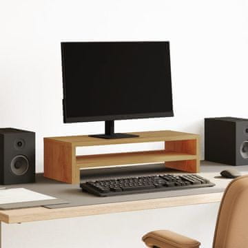 Vidaxl vidaXL Stojalo za monitor, Artisan hrast, 54x22x15 cm