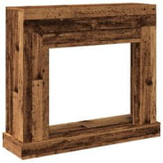 Vidaxl Okvir za kamin starinski les 100x30x87,5 cm inženirski les