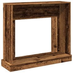 Vidaxl Okvir za kamin starinski les 100x30x87,5 cm inženirski les