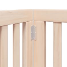 Vidaxl Ograda za pse z vrati zložljiva 15 panelov 750 cm topolovina