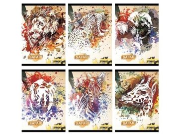 VSE ZA ŠOLO Zvezek a4 mp črtan 54l safari