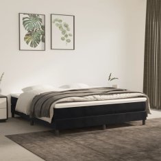 Vidaxl vidaXL Vzmetnica z žepkastimi vzmetmi, črna, 160x220x20 cm, žamet