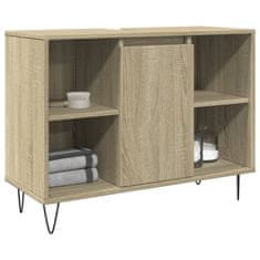 Vidaxl Kopalniška omarica sonoma hrast 80x33x60 cm inženirski les