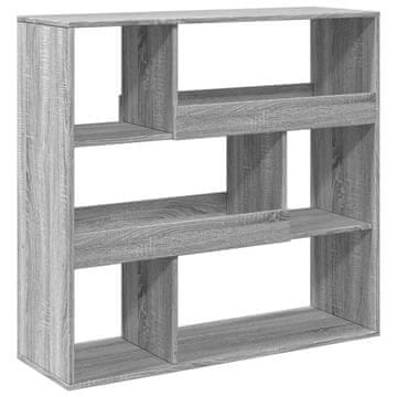 Vidaxl Pregrada za prostor siva sonoma 100x33x94,5 cm inženirski les