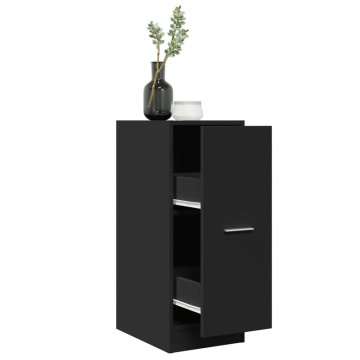 Vidaxl vidaXL Lekarniška omarica črna 30x41x77,5 cm lesena