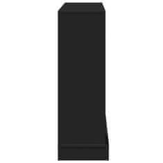 Vidaxl Okvir za kamin črna 100x30x87,5 cm inženirski les