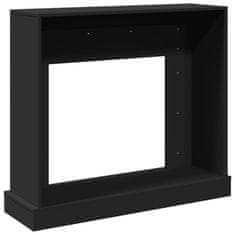 Vidaxl Okvir za kamin črna 100x30x87,5 cm inženirski les