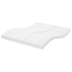 shumee vidaXL Vzmetnica iz pene bela 160x220 cm 7-conska trdota 20 ILD