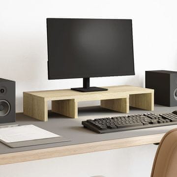 Vidaxl vidaXL Nastavljivo stojalo za monitor sonoma hrast 60x24x10,5 cm