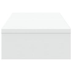 Vidaxl Stojalo za monitor nastavljivo belo 60x24x10,5 cm inž. les