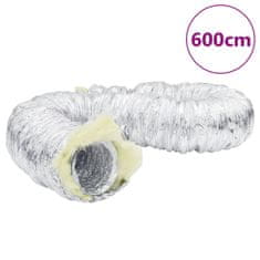 Vidaxl Prezračevalni kanal izoliran aluminij 6 m Ø12,5 cm