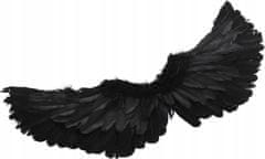Korbi Črna Angelova krila - 60cm, Ročno Izdelana