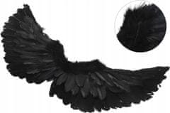 Korbi Črna Angelova krila - 60cm, Ročno Izdelana