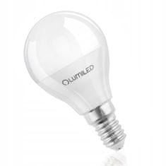 LUMILED 6x LED žarnica E14 P40 8W = 60W 806lm 4000K Nevtralno bela 180°