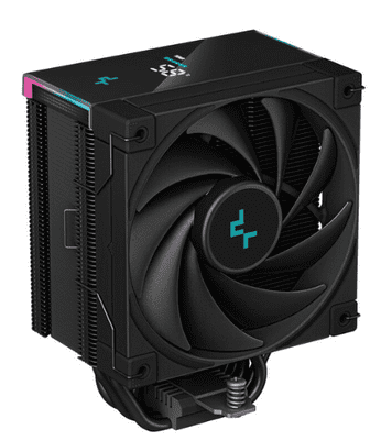  DeepCool AG400 Digital Plus ARGB hladilnik za procesor, 2x 120 mm, črn