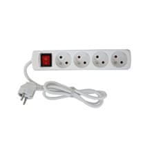 Solight Podaljševalni kabel s stikalom, 4 vtičnice, 5 m