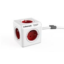 Allocacoc Cubenest PowerCube-5, 1,5 m, rdeča