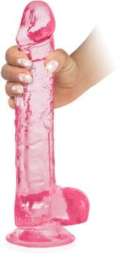 shumee VELIK PENIS 29 CM NA MOČNEM PRISESKU REALISTIČNI DILDO Z TESTISI - 72186174