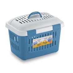 Stefanplast Gulliver Midi 45x33x33cm belo/moder zaboj z naramnico