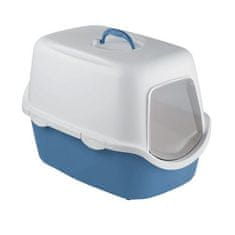 Stefanplast CATHY notranji mačji pesek modra z belo 56x40x40cm