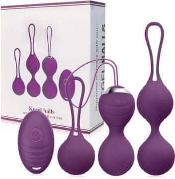 shumee VIBRIRAJOČE GEISHA KROGLE + VIBRIRAJOČE KROGLE - 10 FUNKCIJ - KEGLOV TRENING MIŠIC, EROTIČNA MASAŽA - 76772304