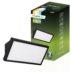 LUMILED Zunanja vrtna svetilka LED 20W CCT stenska svetilka MAVIS IP44