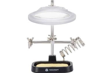 Toolcraft tretja roka z lupo ZD-10MB