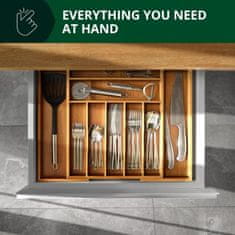 HOME & MARKER® Predal za organiziranje pribora, Raztegljiv predal, Predal za kuhinjo | SORTKO