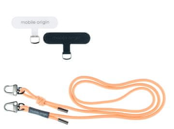 Mobile-origin Lanyard rope 6 mm, Peach Fuzz, 82 - 163cm