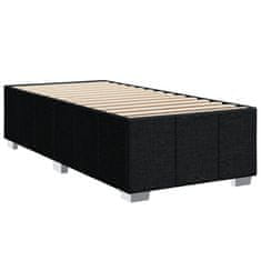 Vidaxl Box spring postelja z vzmetnico črna 100x200 cm blago
