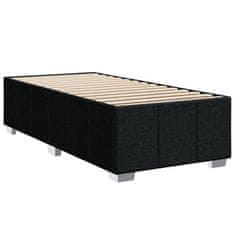 Vidaxl Box spring postelja z vzmetnico črn 90x190 cm blago