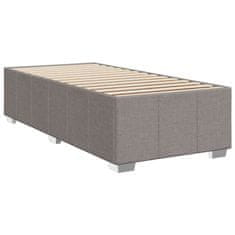 Vidaxl Box spring postelja z vzmetnico taupe 90x190 cm blago