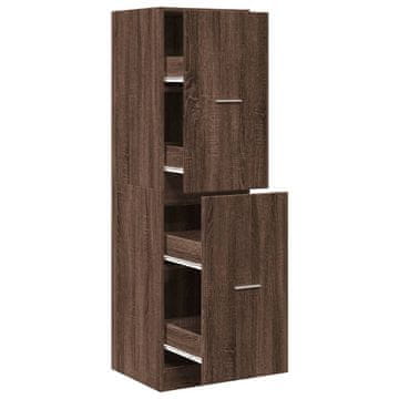 Vidaxl Lekarniška omara rjavi hrast 40x41x144,5 cm inženirski les
