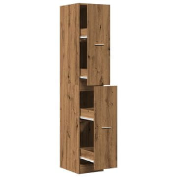 Vidaxl Lekarniška omara artisan hrast 30x41x174,5 cm inženirski les