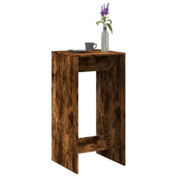 Vidaxl vidaXL Barska miza dimljen hrast 51x50x103,5 cm