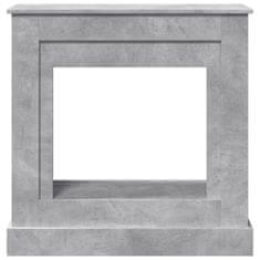 Vidaxl Okvir za kamin betonsko siva 90x30x90 cm inženirski les
