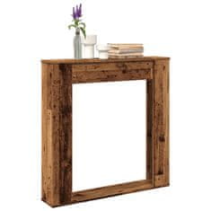 shumee vidaXL Okvir za kamin starinski les 100x20x100 cm inženirski les