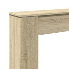 Vidaxl Okvir za kamin sonoma hrast 100x20x100 cm inženirski les