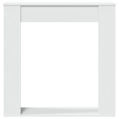 Vidaxl Okvir za kamin bel 100x20x100 cm inženirski les