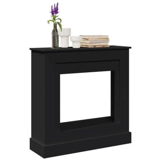 shumee vidaXL Okvir za kamin črna 90x30x90 cm inženirski les