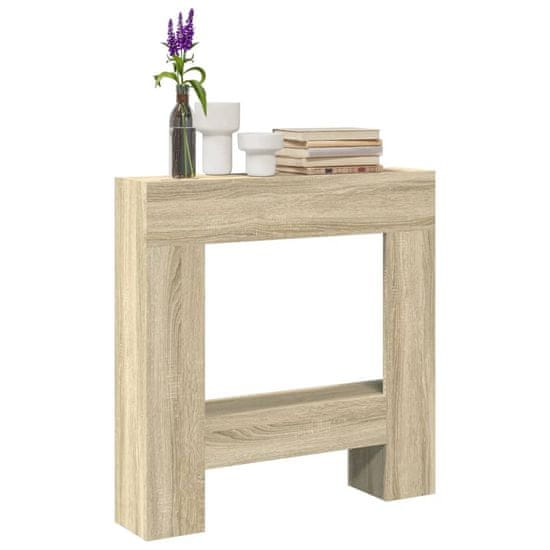 shumee vidaXL Okvir za kamin sonoma hrast 81x18x82 cm inženirski les