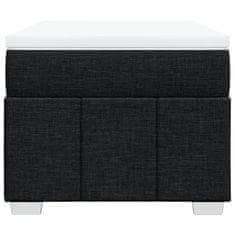 Vidaxl Box spring postelja z vzmetnico črna 80x200 cm blago