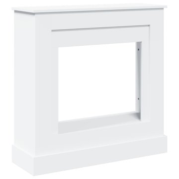 Vidaxl Okvir za kamin bela 90x30x90 cm inženirski les